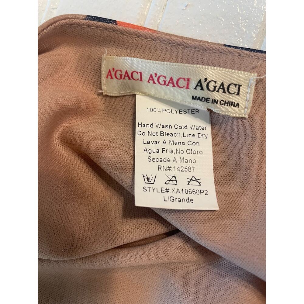 A'GACI Sexy Women's VNeck MULTICOLOR Printing Jumpsuits Short Romper Playsuits L - Picture 8 of 9